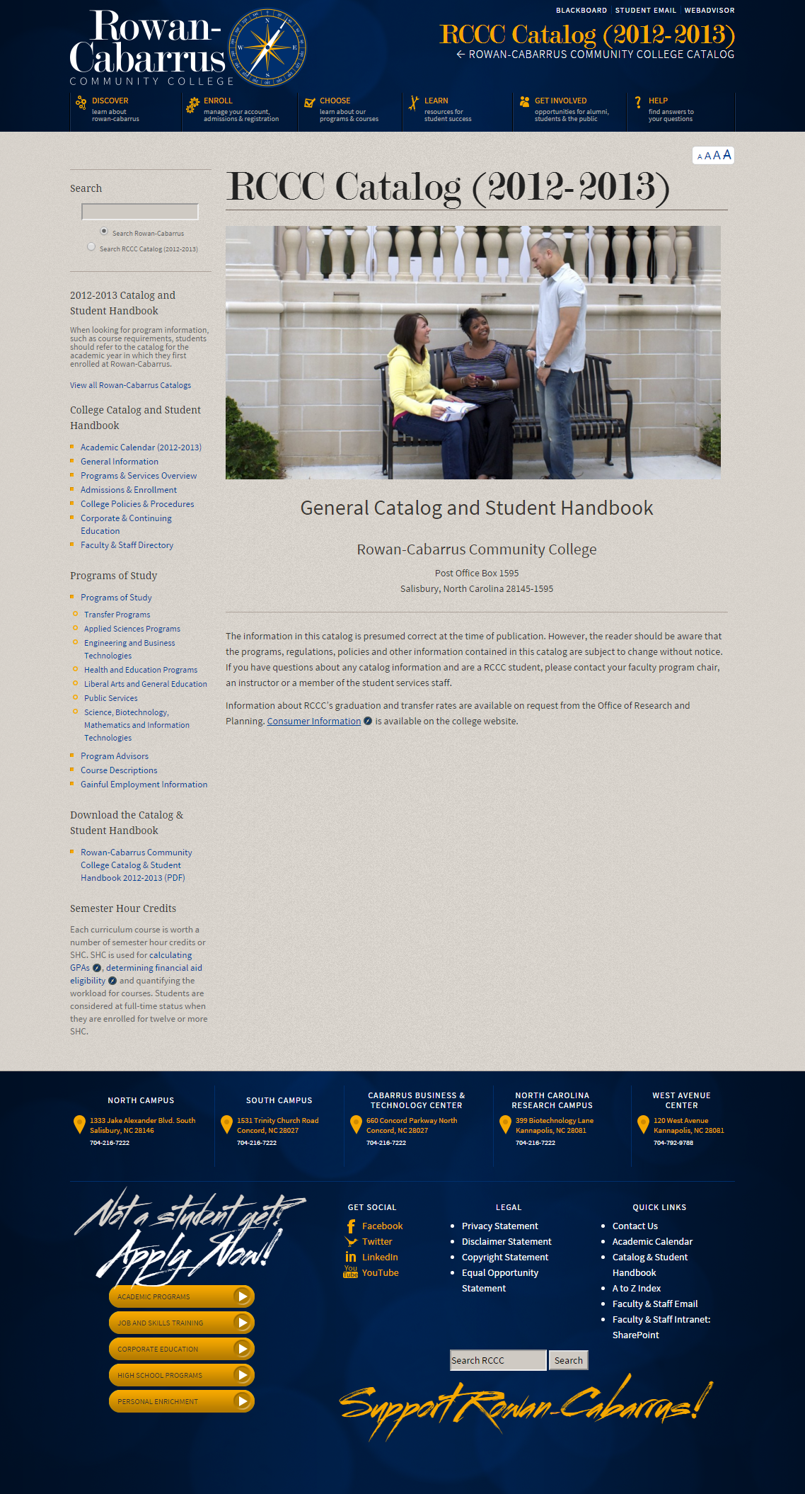 Catalog Homepage